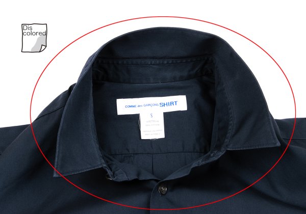COMME des GARCONS SHIRT Cotton Long Sleeve Shirt Navy Size S