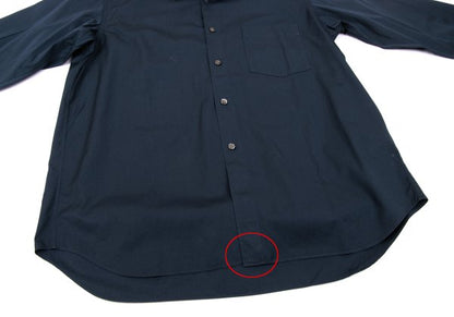COMME des GARCONS SHIRT Cotton Long Sleeve Shirt Navy Size S