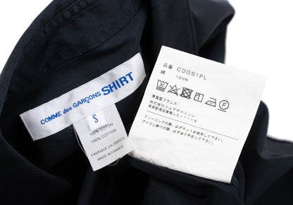 COMME des GARCONS SHIRT Cotton Long Sleeve Shirt Navy Size S