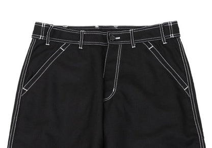 COMME des GARCONS SHIRT Poly-Wool White Pants Black Size XS