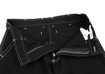 COMME des GARCONS SHIRT Poly-Wool White Pants Black Size XS