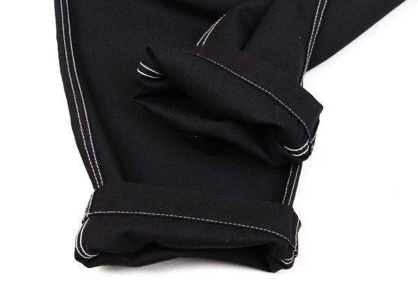 COMME des GARCONS SHIRT Poly-Wool White Pants Black Size XS