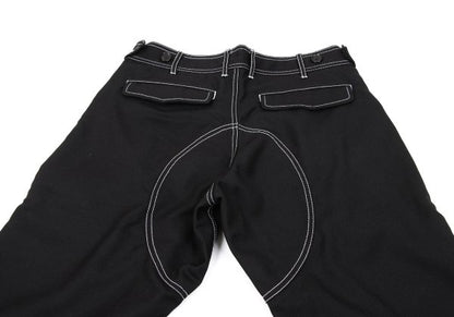 COMME des GARCONS SHIRT Poly-Wool White Pants Black Size XS