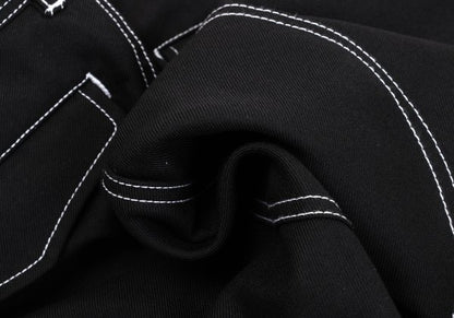 COMME des GARCONS SHIRT Poly-Wool White Pants Black Size XS
