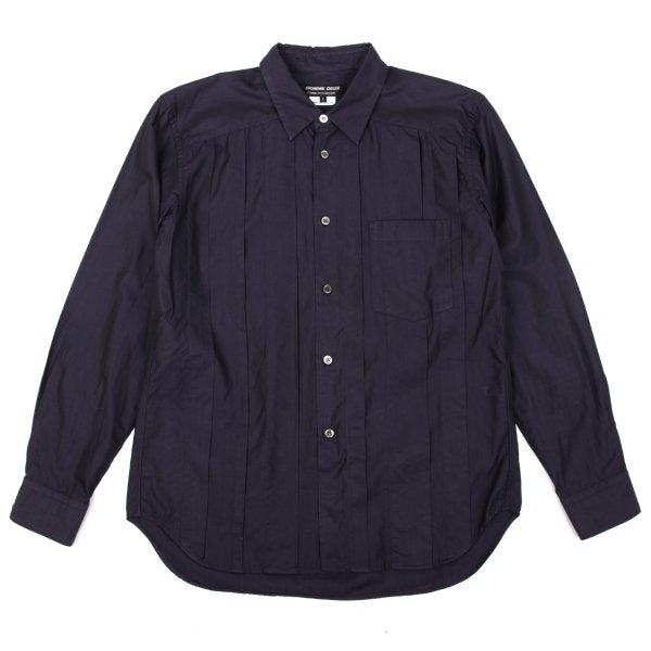 COMME des GARCONS HOMME DEUX Cotton Tuck Shirt Purple Size S