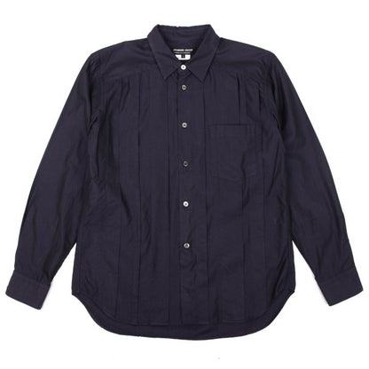COMME des GARCONS HOMME DEUX Cotton Tuck Shirt Purple Size S