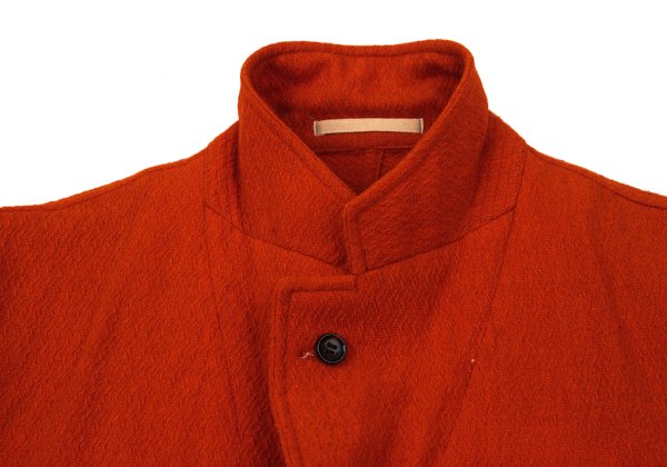 COMME des GARCONS HOMME Raw Edge Wool Jacket Orange Size S