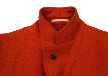 COMME des GARCONS HOMME Raw Edge Wool Jacket Orange Size S