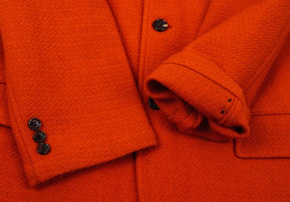 COMME des GARCONS HOMME Raw Edge Wool Jacket Orange Size S