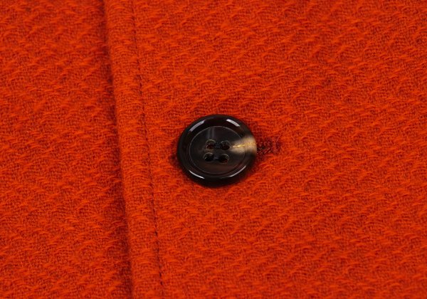 COMME des GARCONS HOMME Raw Edge Wool Jacket Orange Size S