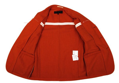 COMME des GARCONS HOMME Raw Edge Wool Jacket Orange Size S