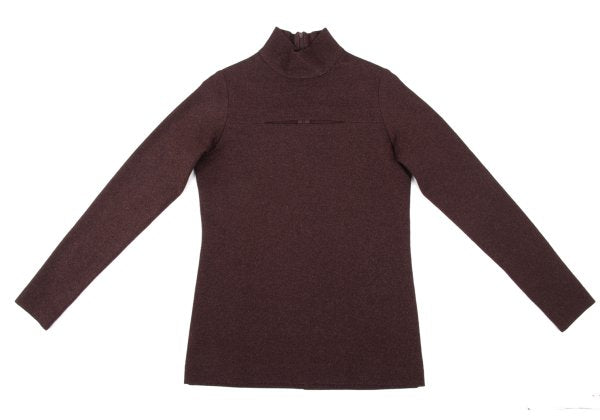 ROMEO GIGLI Lame Front Cutout Blouse Bordeaux Size 9T