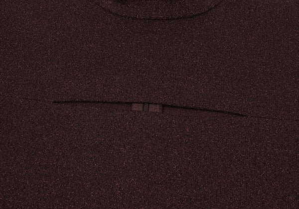 ROMEO GIGLI Lame Front Cutout Blouse Bordeaux Size 9T
