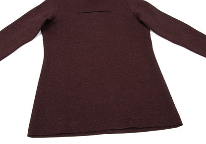 ROMEO GIGLI Lame Front Cutout Blouse Bordeaux Size 9T