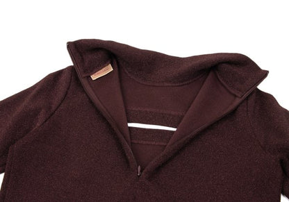 ROMEO GIGLI Lame Front Cutout Blouse Bordeaux Size 9T