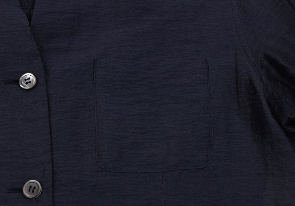 ROMEO GIGLI Linen Nylon Sheer Blouse Blue Shirt Size 9T