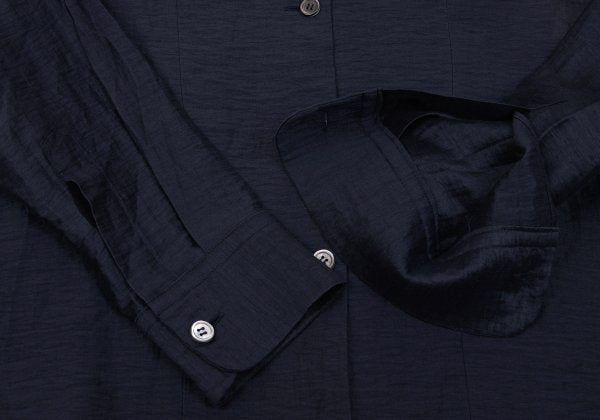 ROMEO GIGLI Linen Nylon Sheer Blouse Blue Shirt Size 9T