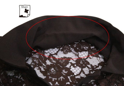 ROMEO GIGLI Flower Lace Panel Blouse Brown Shirt Size 9T