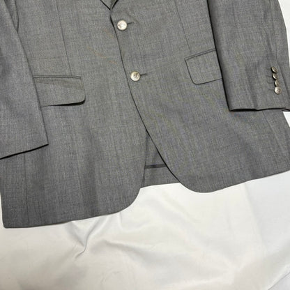 BURBERRY LONDON 00s Gray Wool/Silk Tailored Jacket