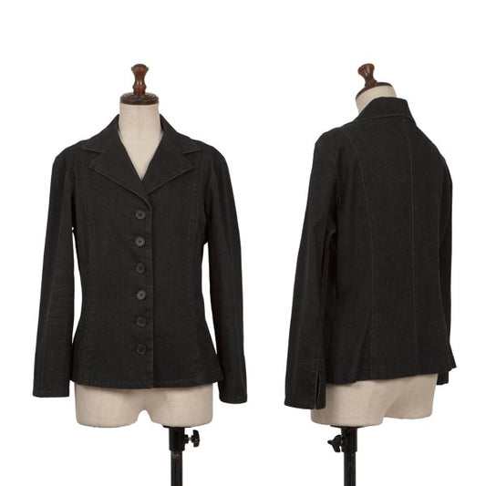 L'EQUIPE YOSHIE INABA Cotton Stretch Jacket Black Size 9