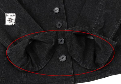 L'EQUIPE YOSHIE INABA Cotton Stretch Jacket Black Size 9