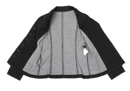 L'EQUIPE YOSHIE INABA Cotton Stretch Jacket Black Size 9