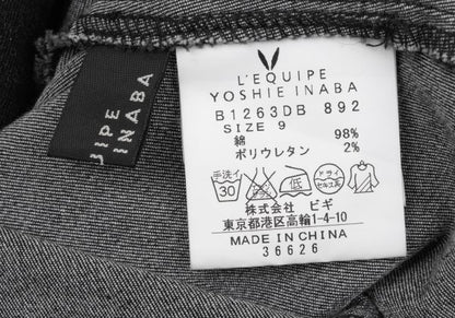 L'EQUIPE YOSHIE INABA Cotton Stretch Jacket Black Size 9