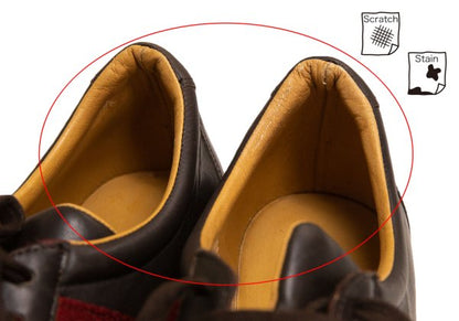 BALLY Leather Line Design Sneakers Brown Size 37.5 (23.5cm)