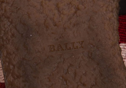 BALLY Leather Line Design Sneakers Brown Size 37.5 (23.5cm)
