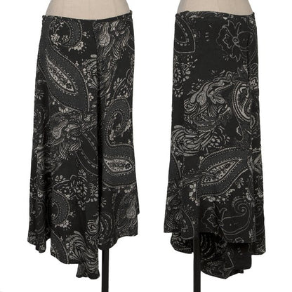 Yohji Yamamoto NOIR Silk Paisley Pants Black Size 2