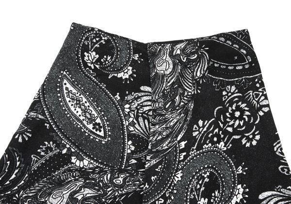 Yohji Yamamoto NOIR Silk Paisley Pants Black Size 2