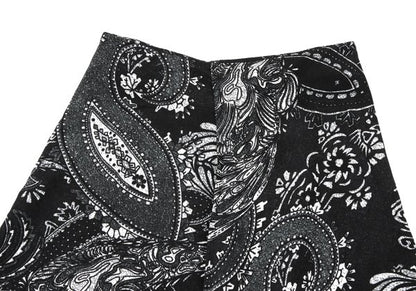 Yohji Yamamoto NOIR Silk Paisley Pants Black Size 2
