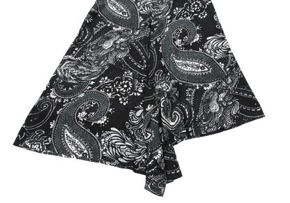 Yohji Yamamoto NOIR Silk Paisley Pants Black Size 2