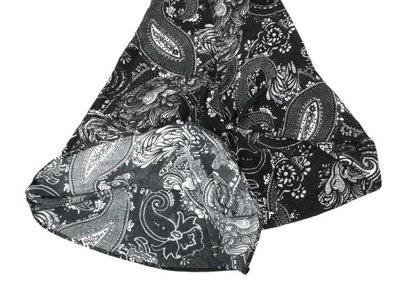 Yohji Yamamoto NOIR Silk Paisley Pants Black Size 2