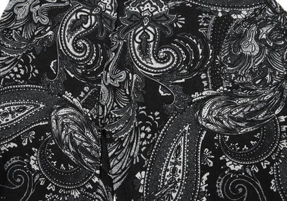 Yohji Yamamoto NOIR Silk Paisley Pants Black Size 2