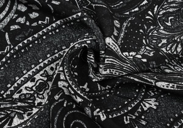 Yohji Yamamoto NOIR Silk Paisley Pants Black Size 2
