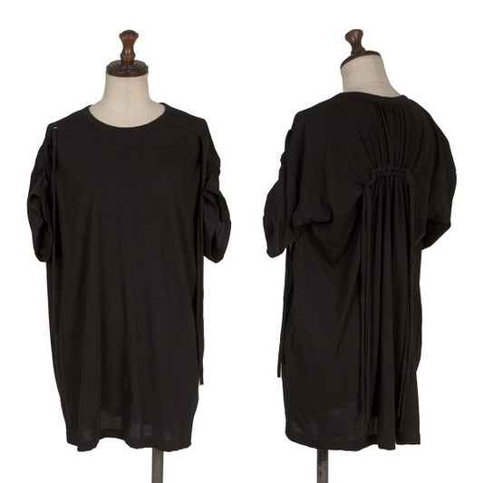 Yohji Yamamoto FEMME 23SS Cotton Knot T-Shirt Black Size 2