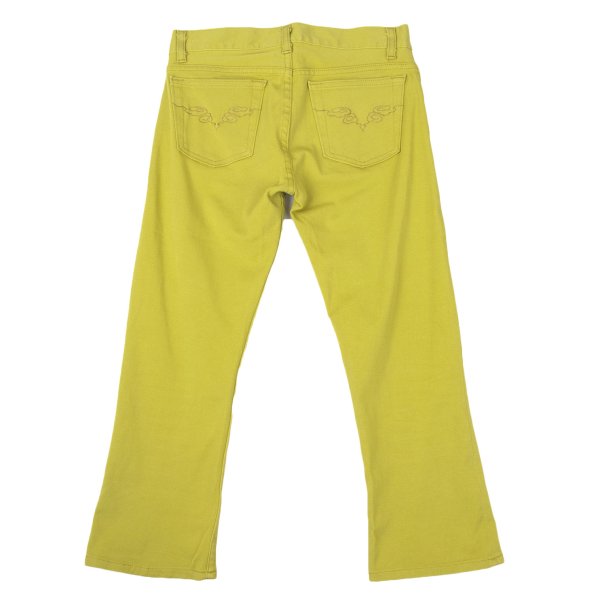 VIVIENNETAM Back Embroidery Pants Yellow