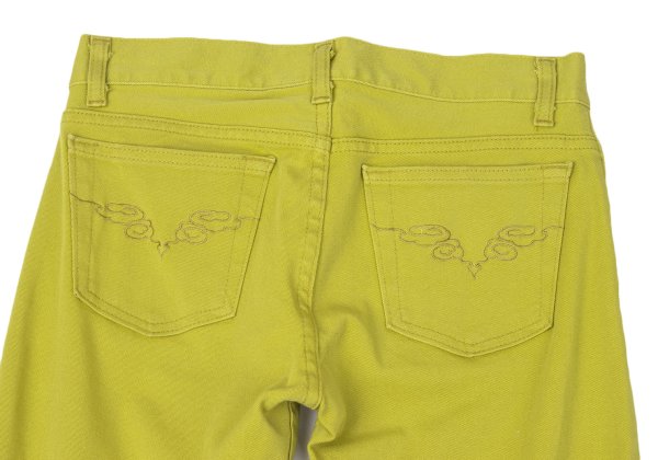 VIVIENNETAM Back Embroidery Pants Yellow