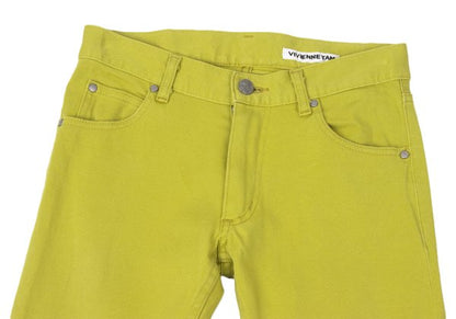 VIVIENNETAM Back Embroidery Pants Yellow
