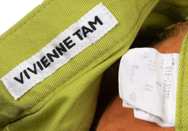 VIVIENNETAM Back Embroidery Pants Yellow