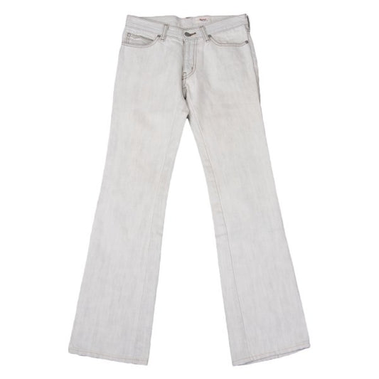 VIVIENNETAM Cotton Uneven Jeans Off-white