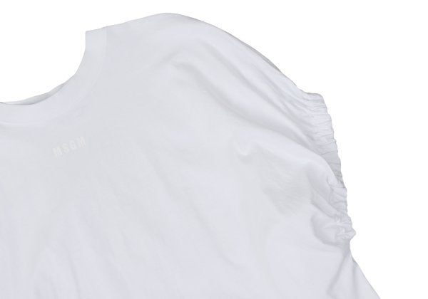 MSGM Gathered Sleeveless Top White Size S