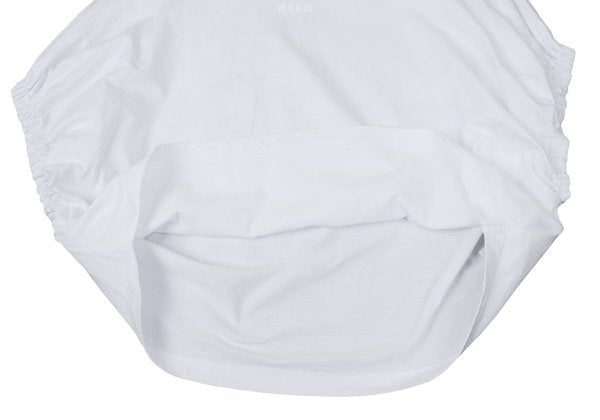 MSGM Gathered Sleeveless Top White Size S