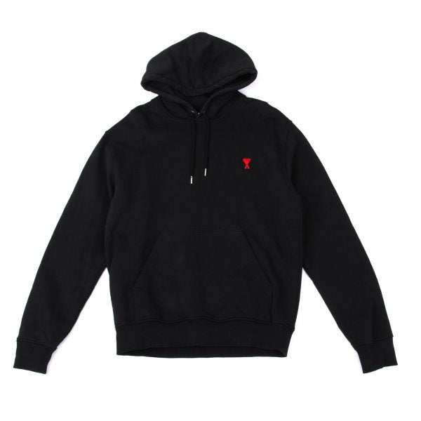 AMI Alexandre Mattiussi Heart Hoodie Black Size XL