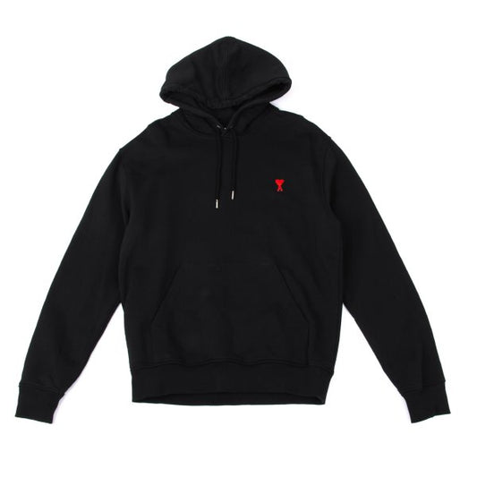 AMI Alexandre Mattiussi Heart Hoodie Black Size XL