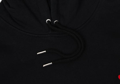 AMI Alexandre Mattiussi Heart Hoodie Black Size XL