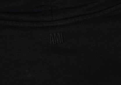AMI Alexandre Mattiussi Heart Hoodie Black Size XL