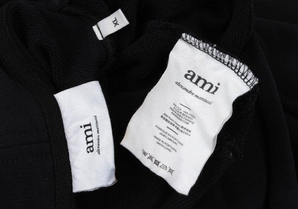 AMI Alexandre Mattiussi Heart Hoodie Black Size XL