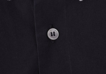 COMME des GARCONS Collar Panel Long Sleeve Shirt Navy Size M
